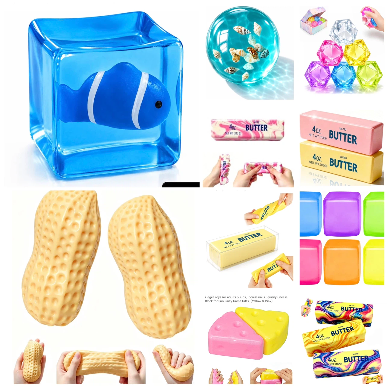 Packaged squishy’s and fidgets 5$ EACH MINIS $1 - photo 2