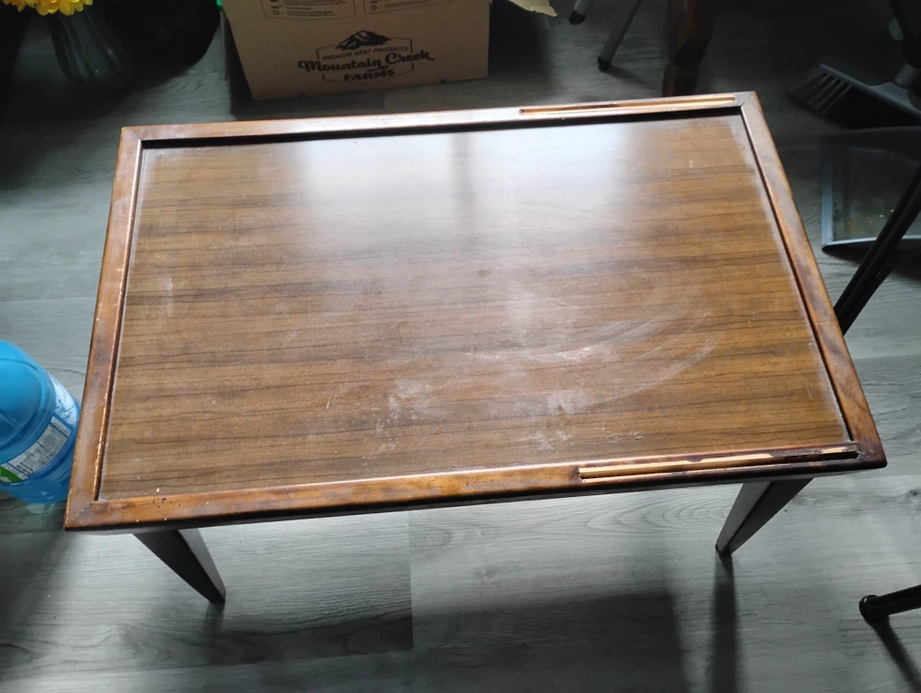 Vintage Wooden TV Tray Table