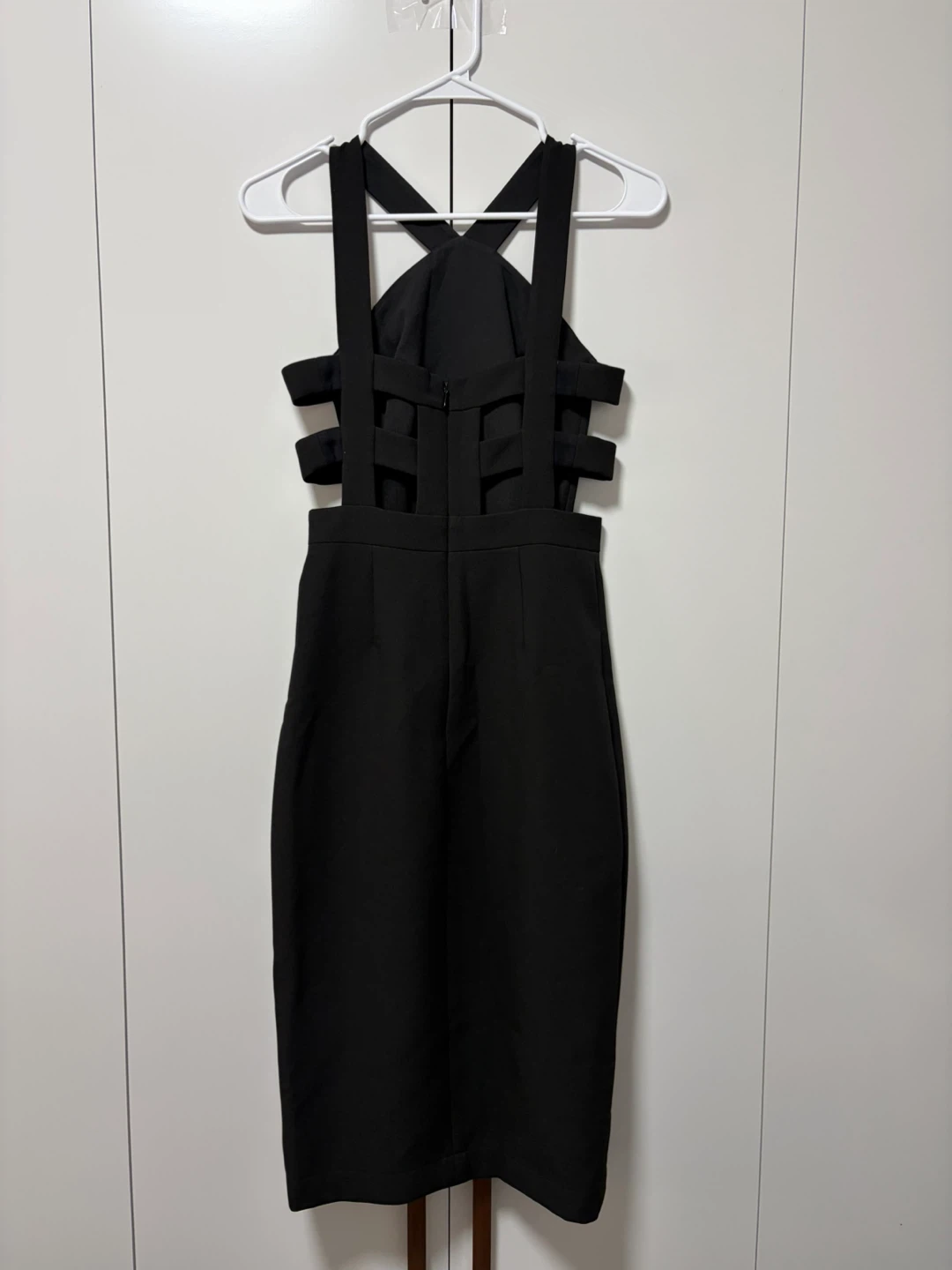 BCBGMAXAZRIA Black Strappy Cutout Dress - photo 2