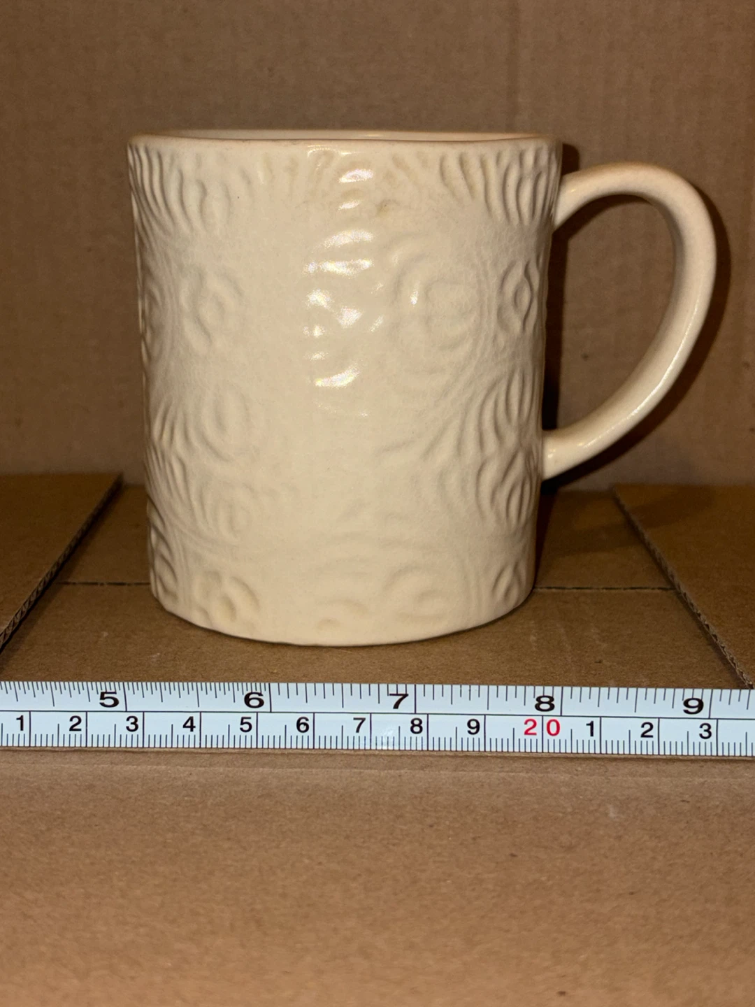 Indigo Embossed Mug