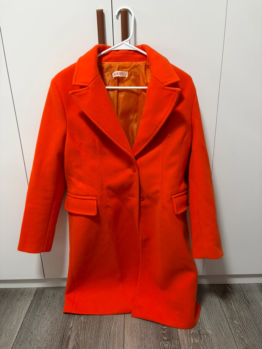 Kontatto Orange Wool Coat