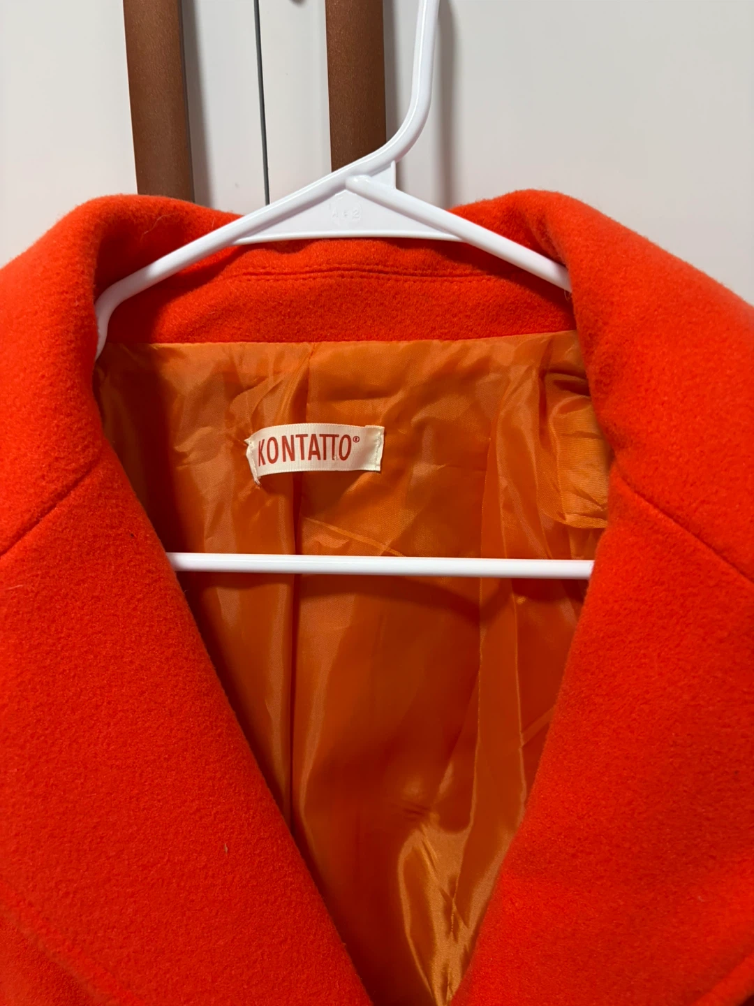 Kontatto Orange Wool Coat - photo 2