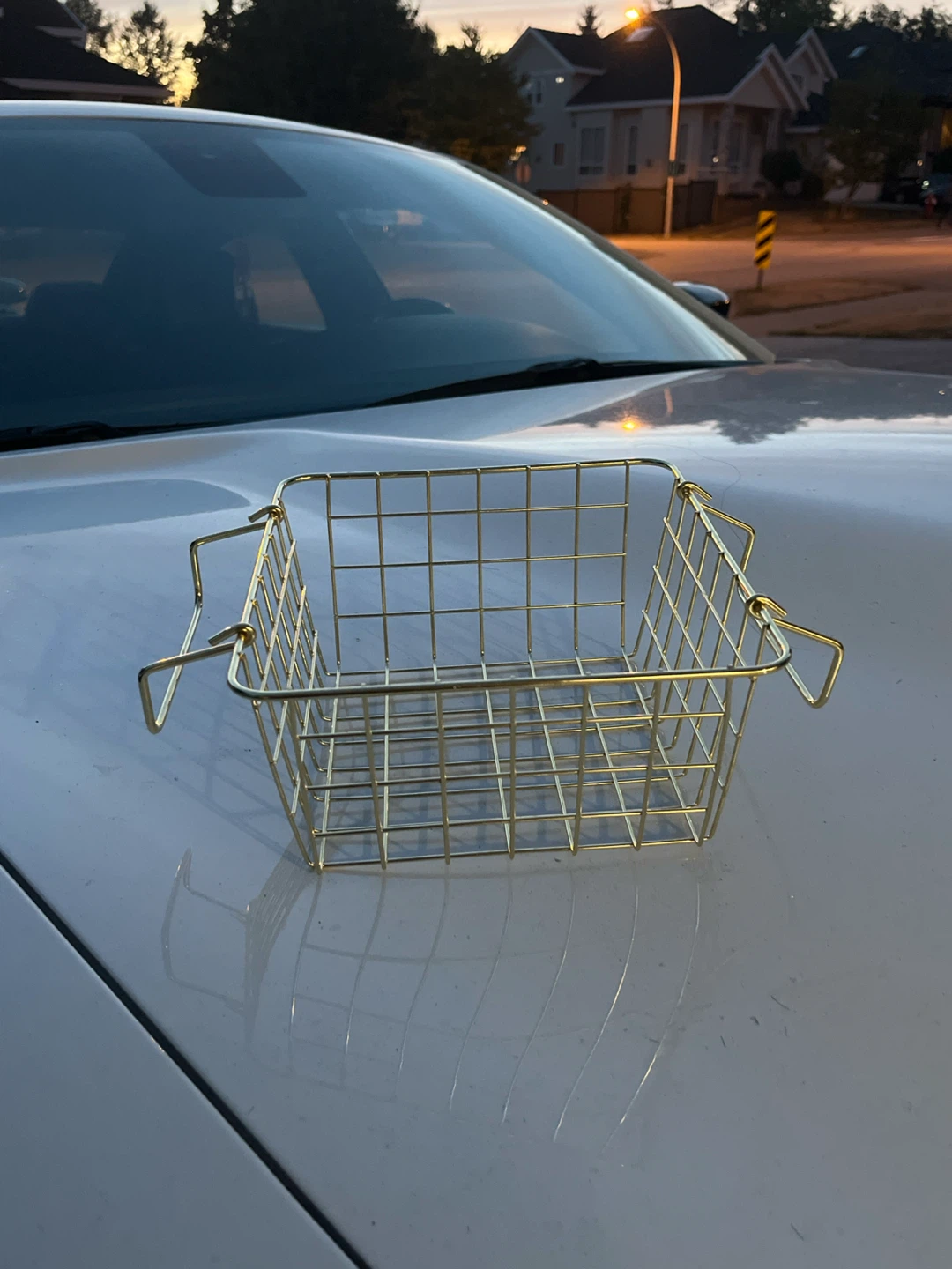 Gold Wire Storage Basket