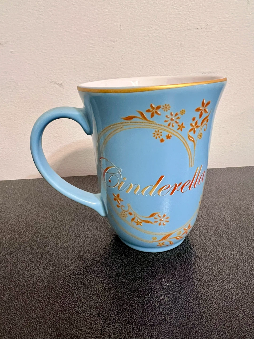 Disney Store Cinderella Blue Ceramic Mug – Rare 2005 Collectible - photo 2