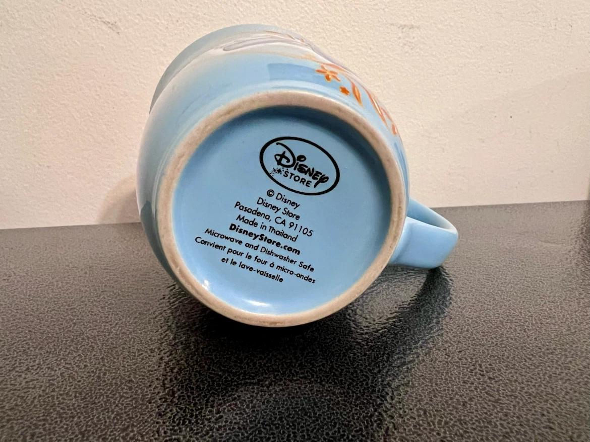 Disney Store Cinderella Blue Ceramic Mug – Rare 2005 Collectible - photo 3