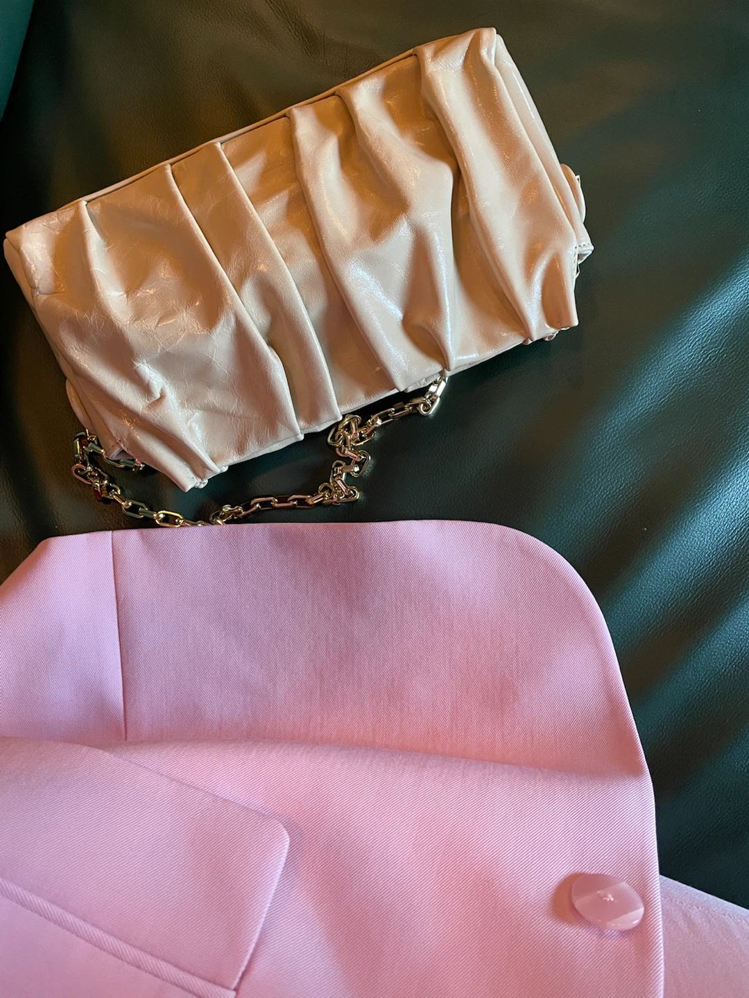 Elleme Paris Leather Clutch with Gold Chain - photo 4