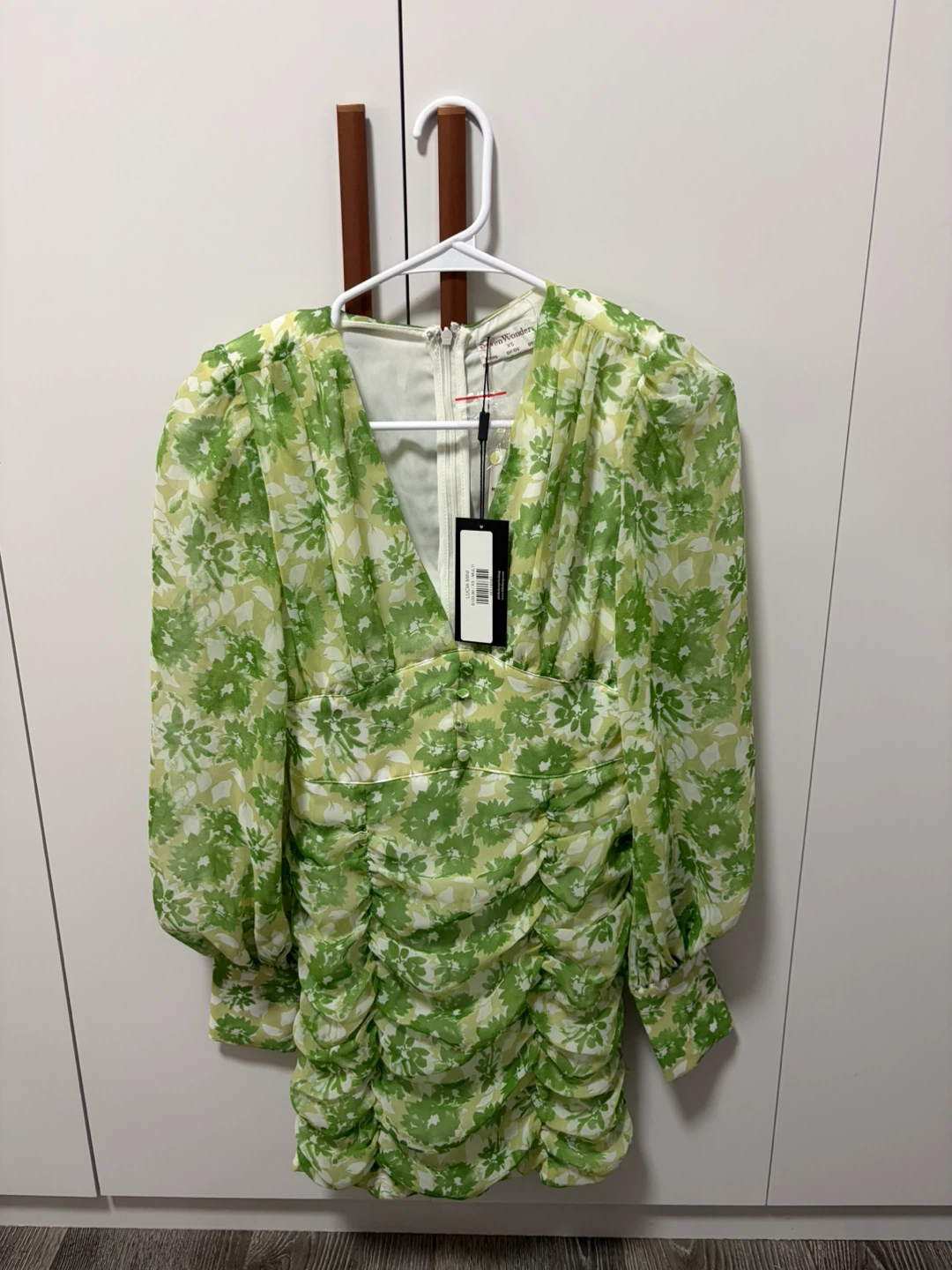 Seven Wonders Lucia Mini Dress Green Floral XS