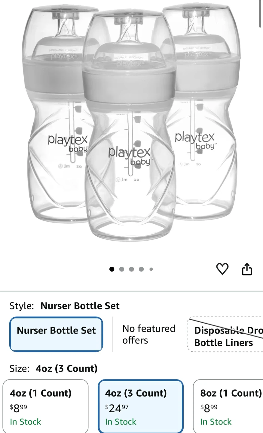 Playtex Baby Nurser Drop-Ins Liners, Bottles and Nipples - photo 3