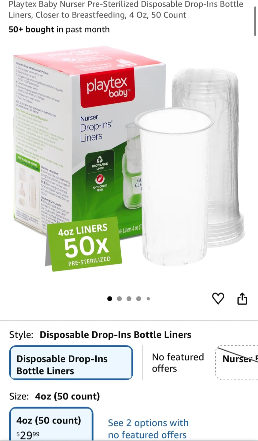 Playtex Baby Nurser Drop-Ins Liners, Bottles and Nipples - photo 4