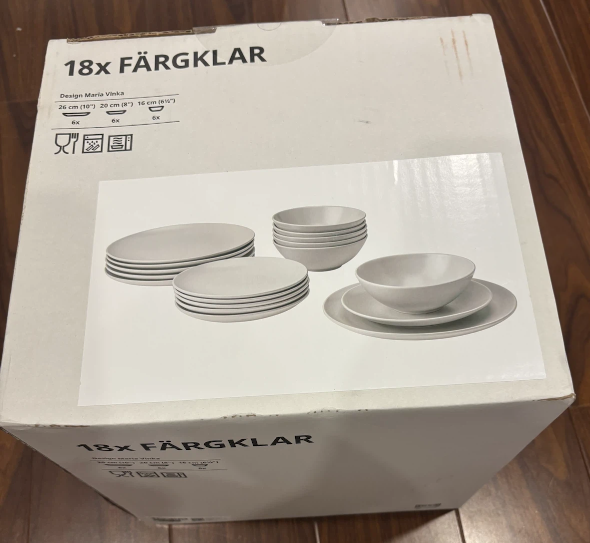 IKEA FÄRGKLAR 18-Piece Dinnerware Set