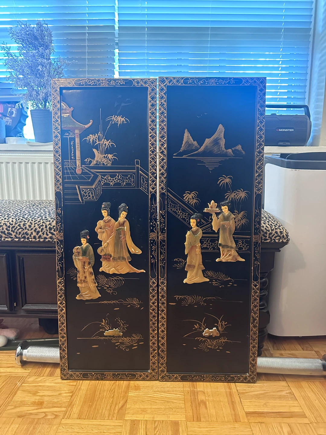 Vintage Decorative Wall Panels - Set of 2