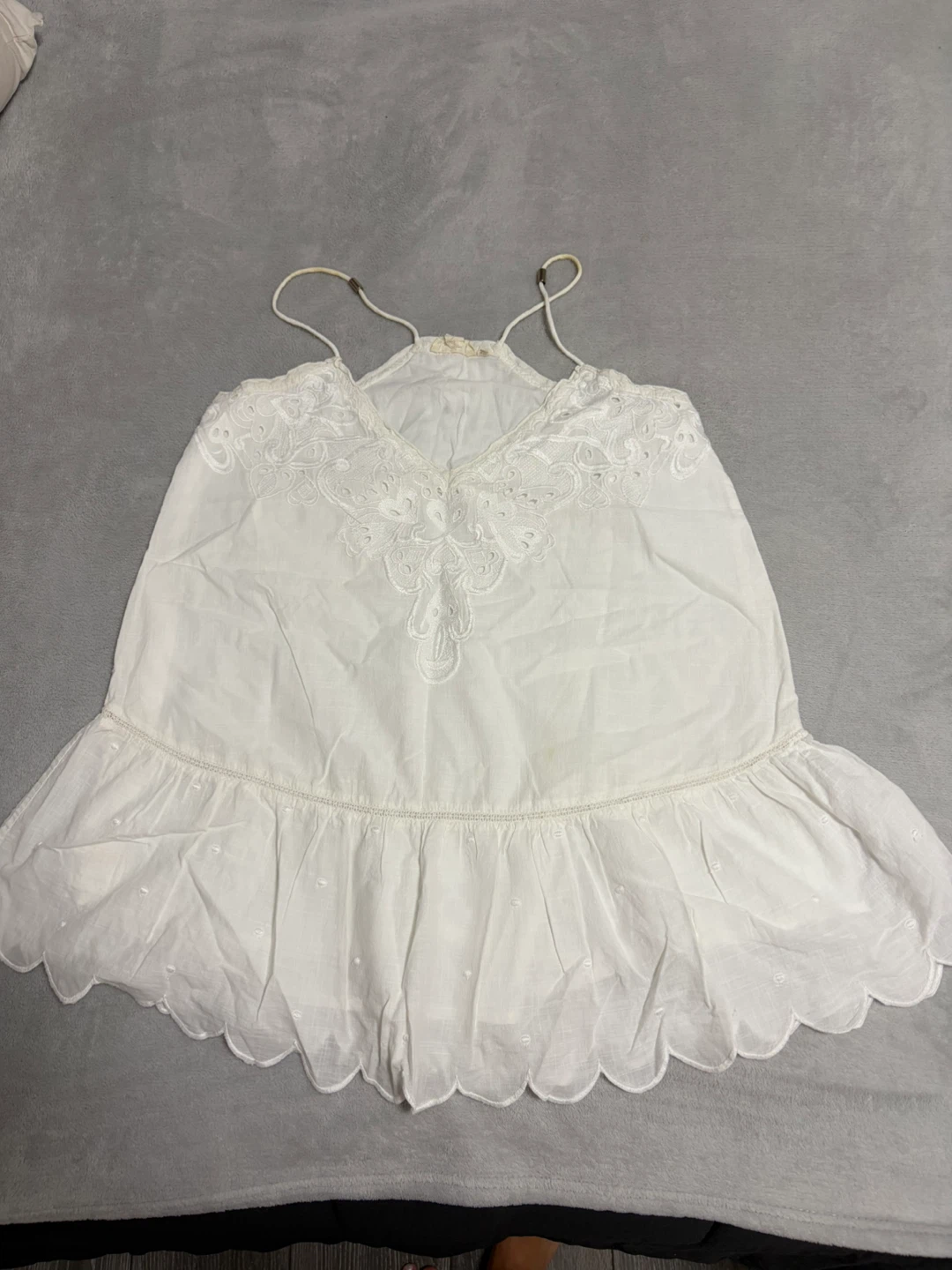 White Eyelet Camisole Top