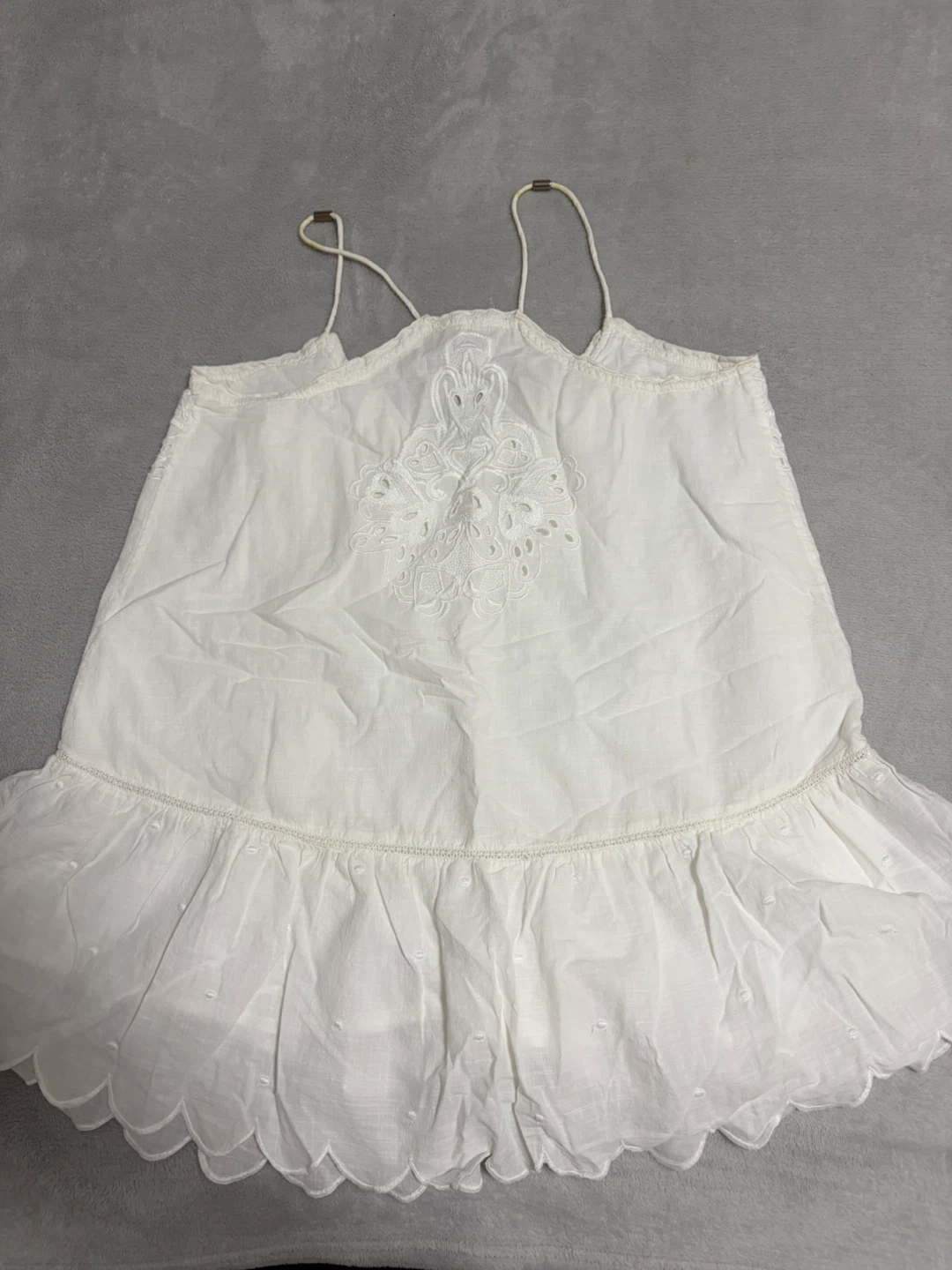 White Eyelet Camisole Top - photo 2
