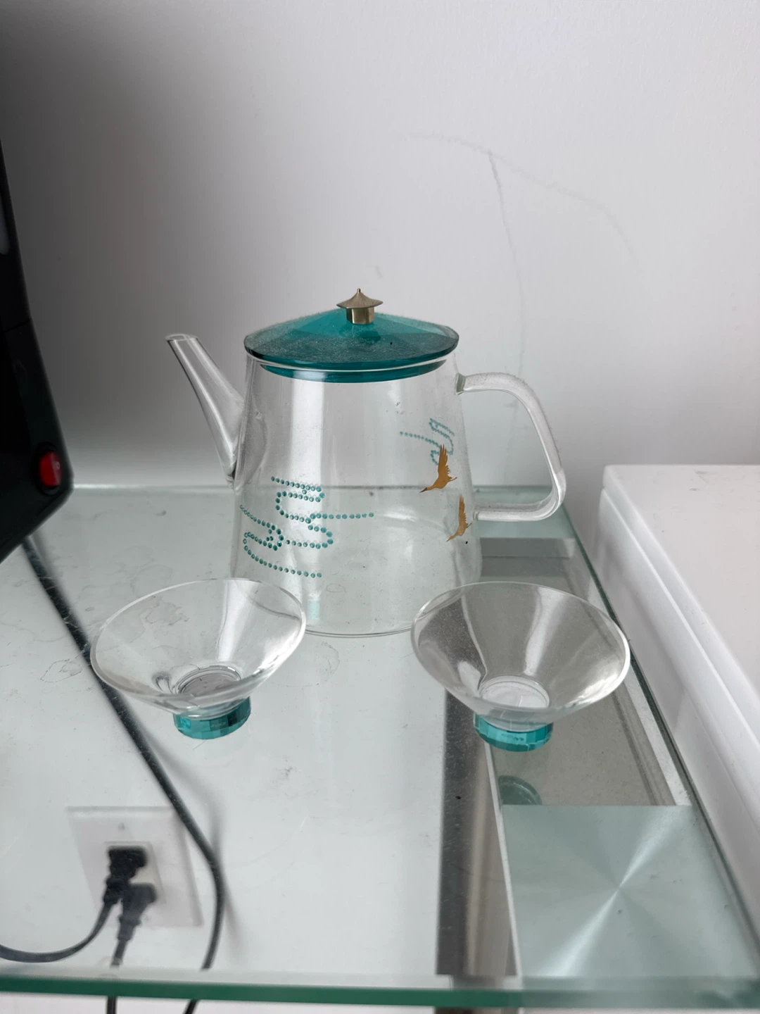 authentic Swarovski 3-Piece Tea Set  ,Among Blue Mountains