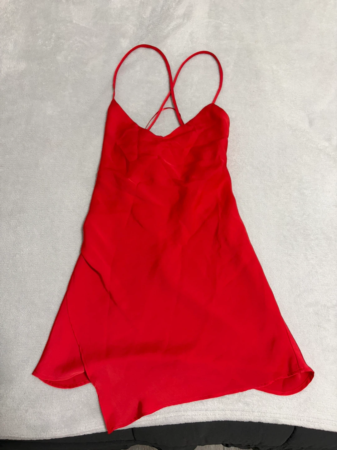 ZARA Red Slip Dress - XS