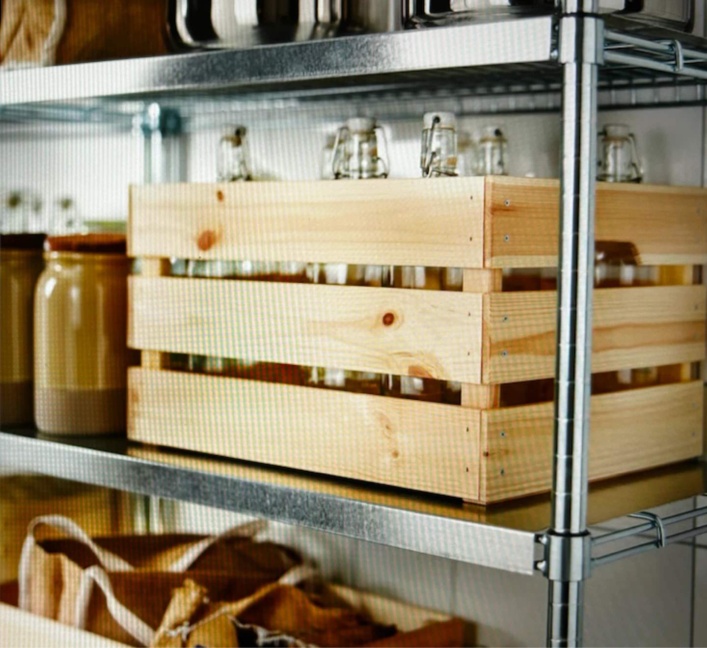 IKEA Wooden Crate Storage Box - photo 3