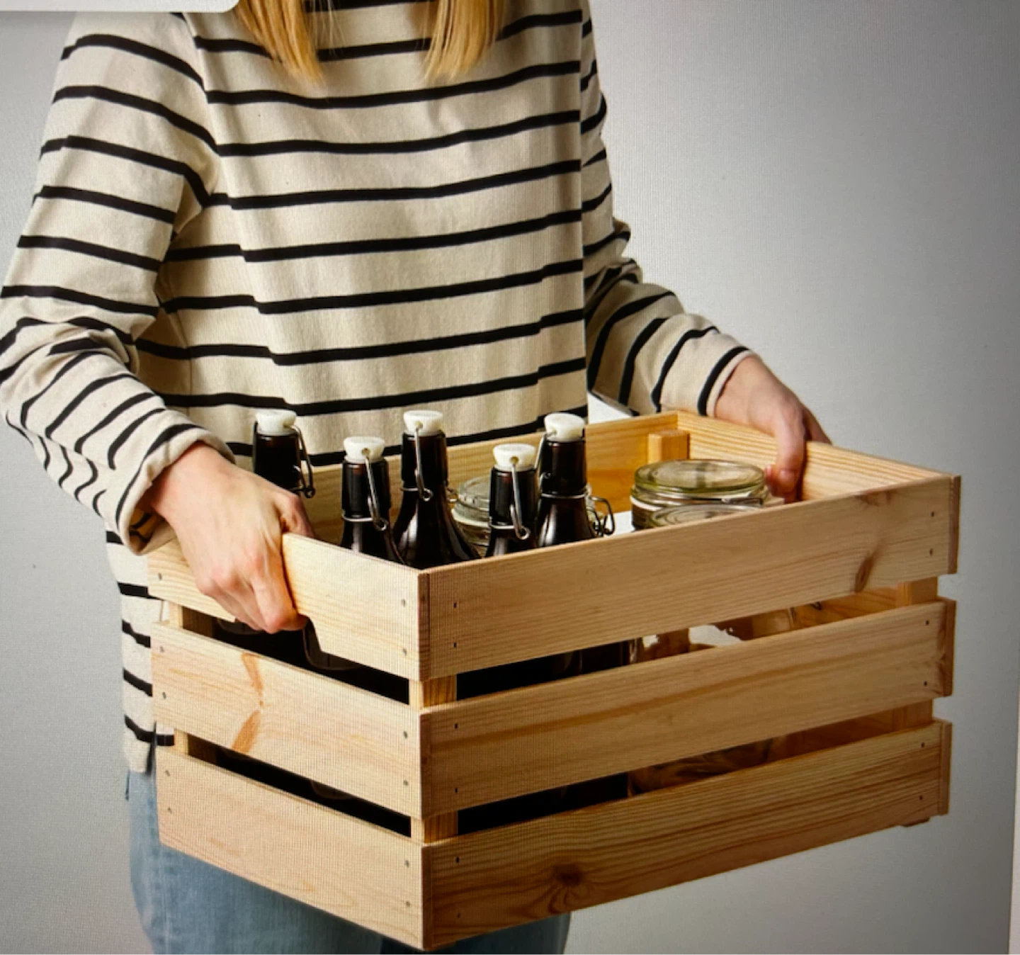 IKEA Wooden Crate Storage Box - photo 4