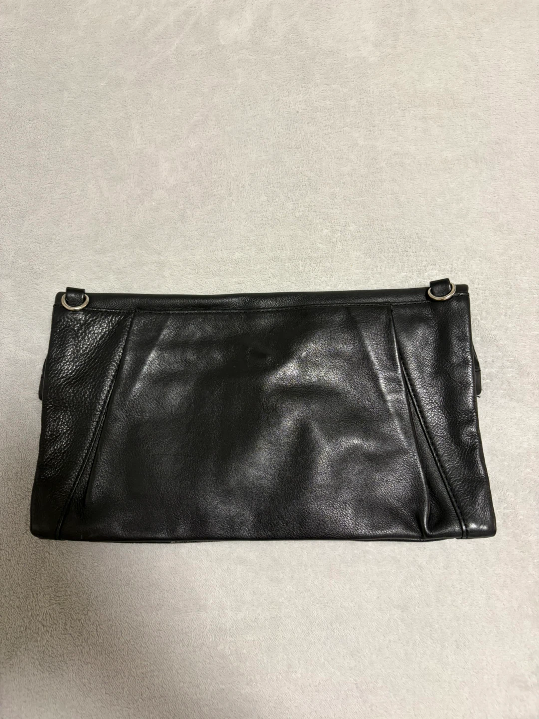 Black Leather Clutch - photo 3