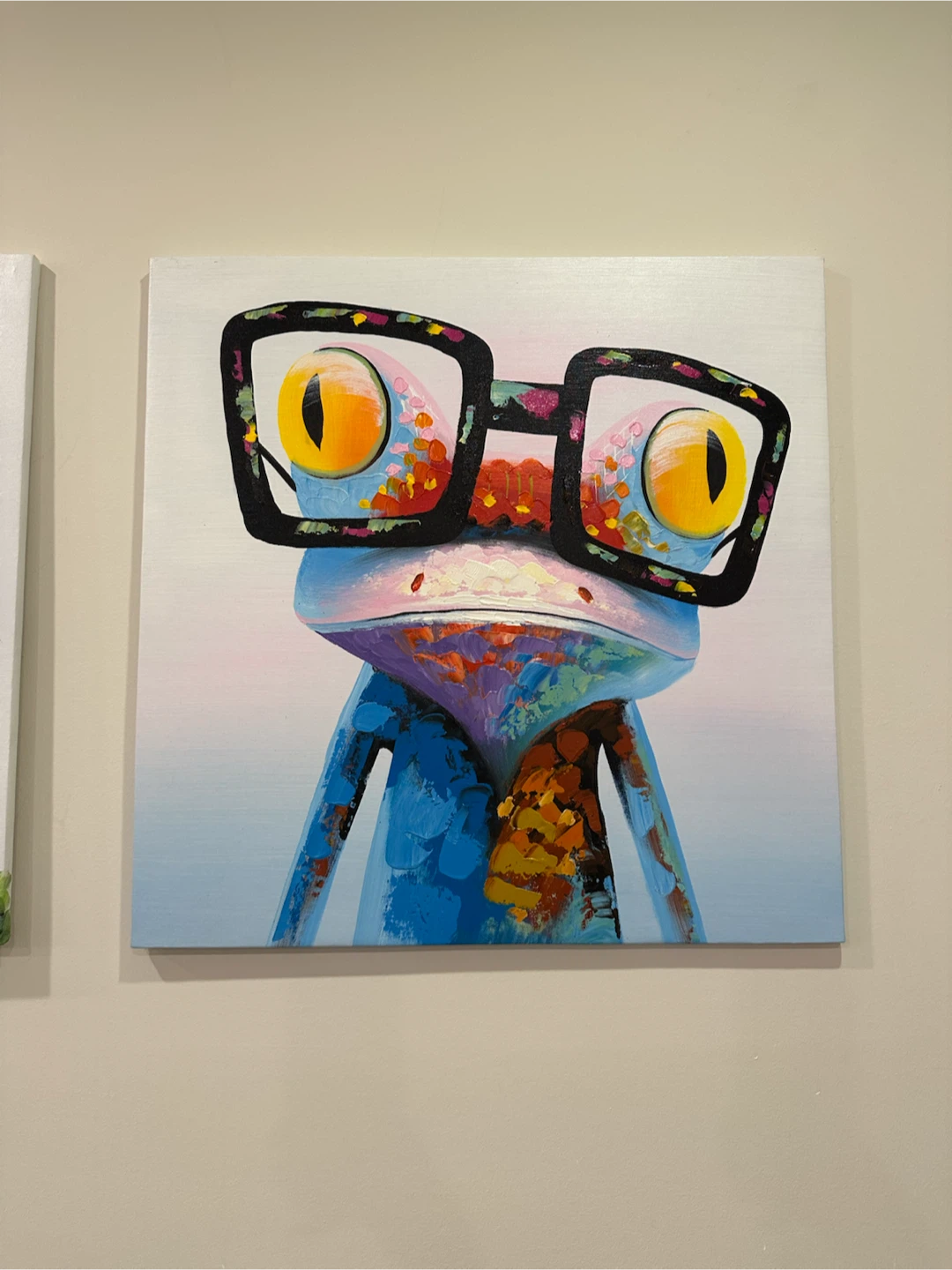 Set of 3 Colourful Animal Canvas Wall Art - photo 4