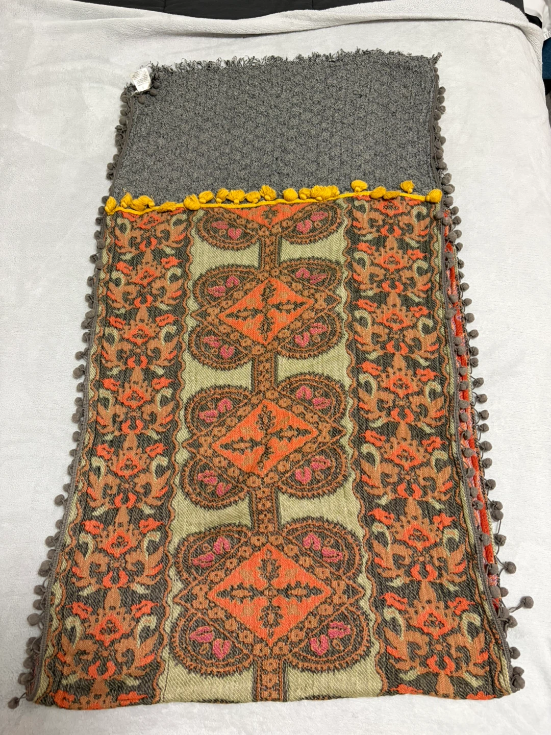 Decorative Tapestry Scarf with Tassels - photo 2