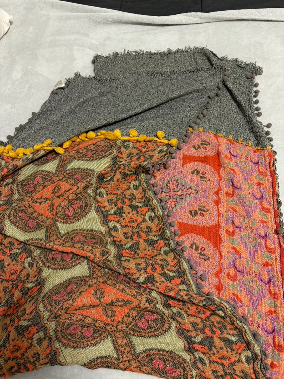 Decorative Tapestry Scarf with Tassels - photo 3