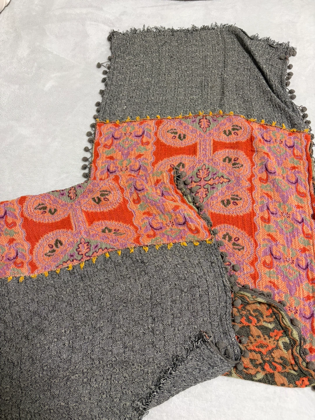 Decorative Tapestry Scarf with Tassels - photo 4