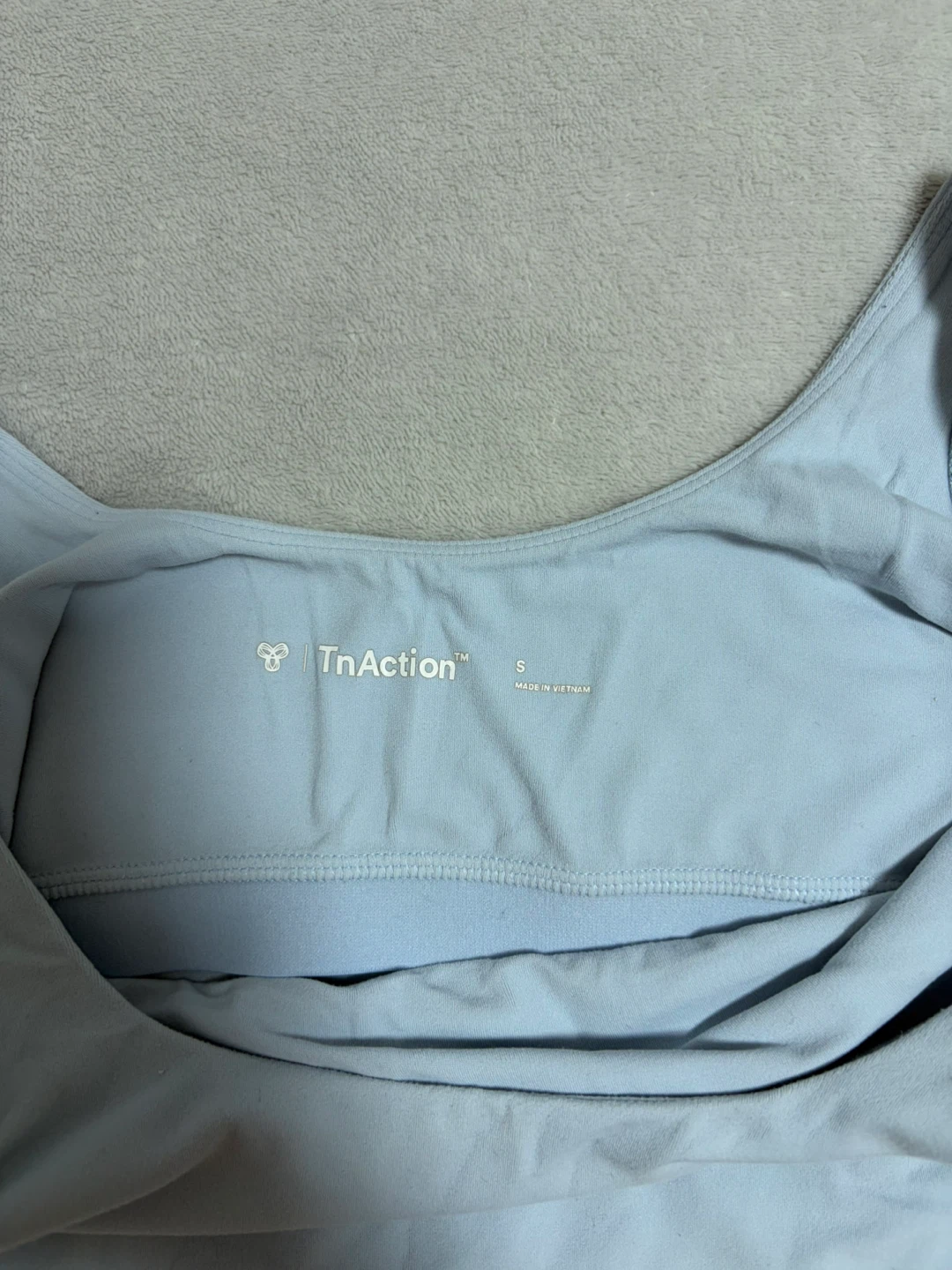 TnAction Light Blue Crop Tank Top Size S - photo 3