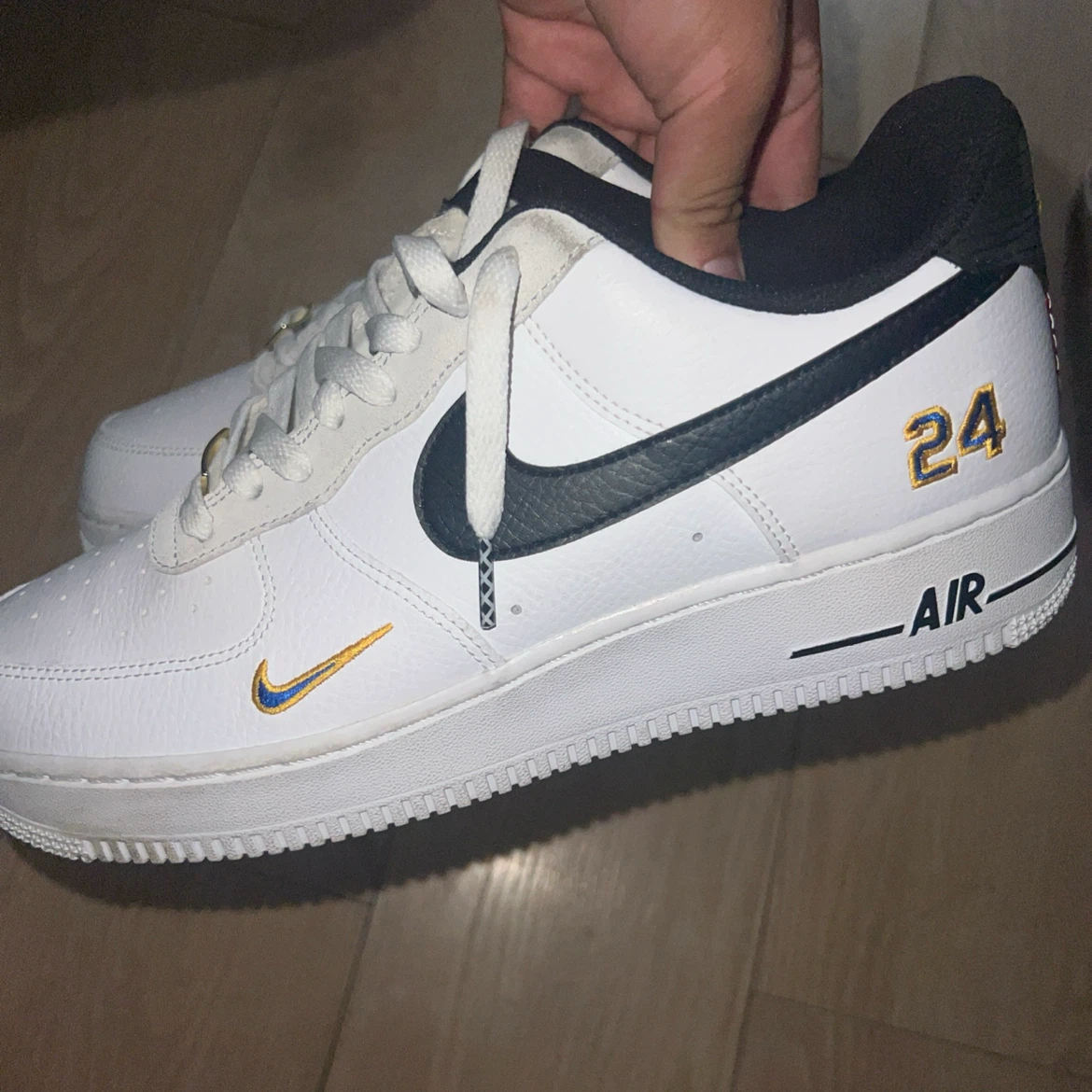 Nike Air Force 1 White "24" Baseball Custom Sneakers - photo 2