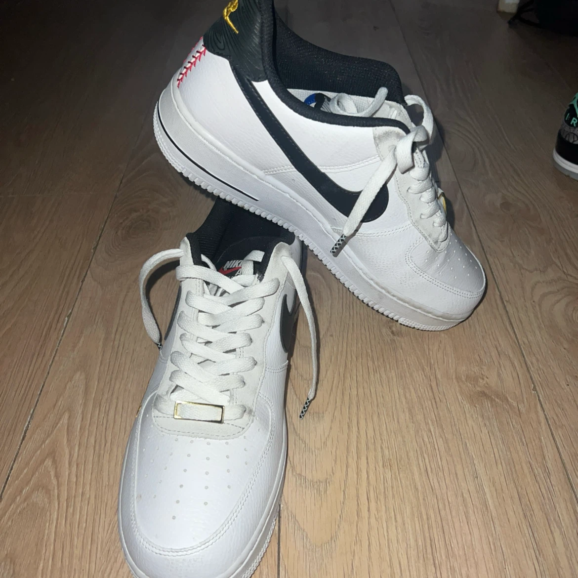 Nike Air Force 1 White "24" Baseball Custom Sneakers - photo 4
