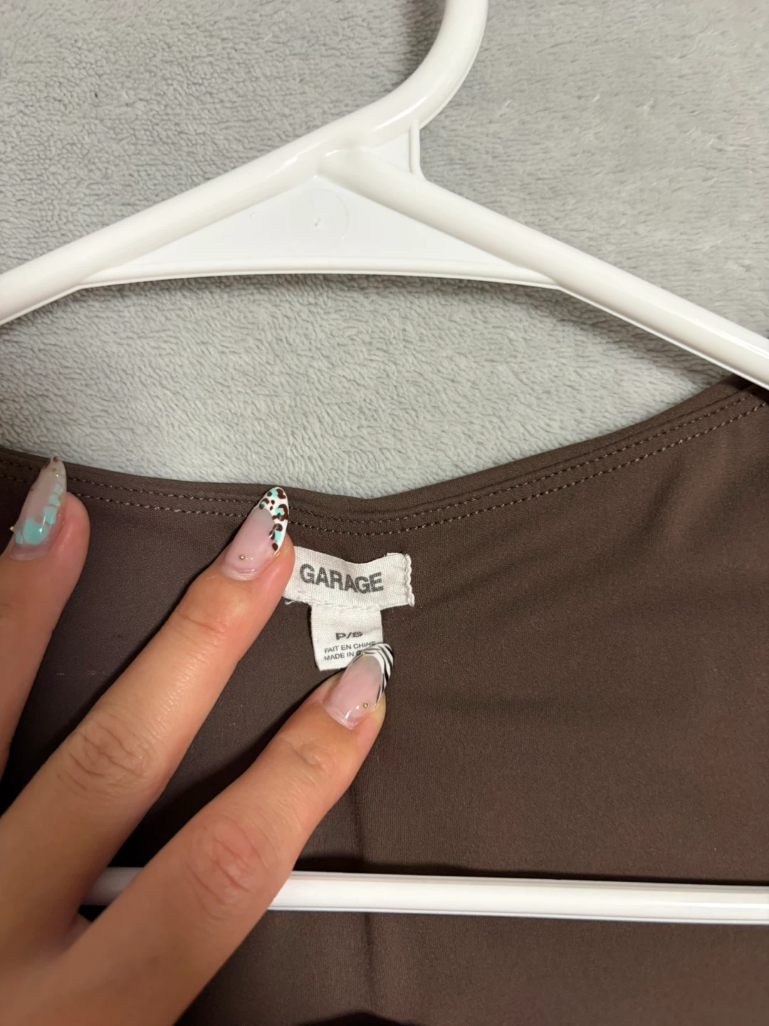 Garage Brown Square Neck Tank Top - photo 3