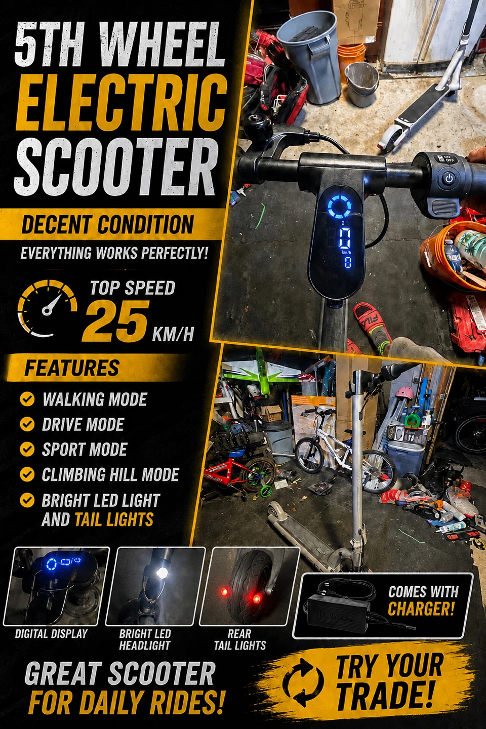 5th Wheel Electric Scooter