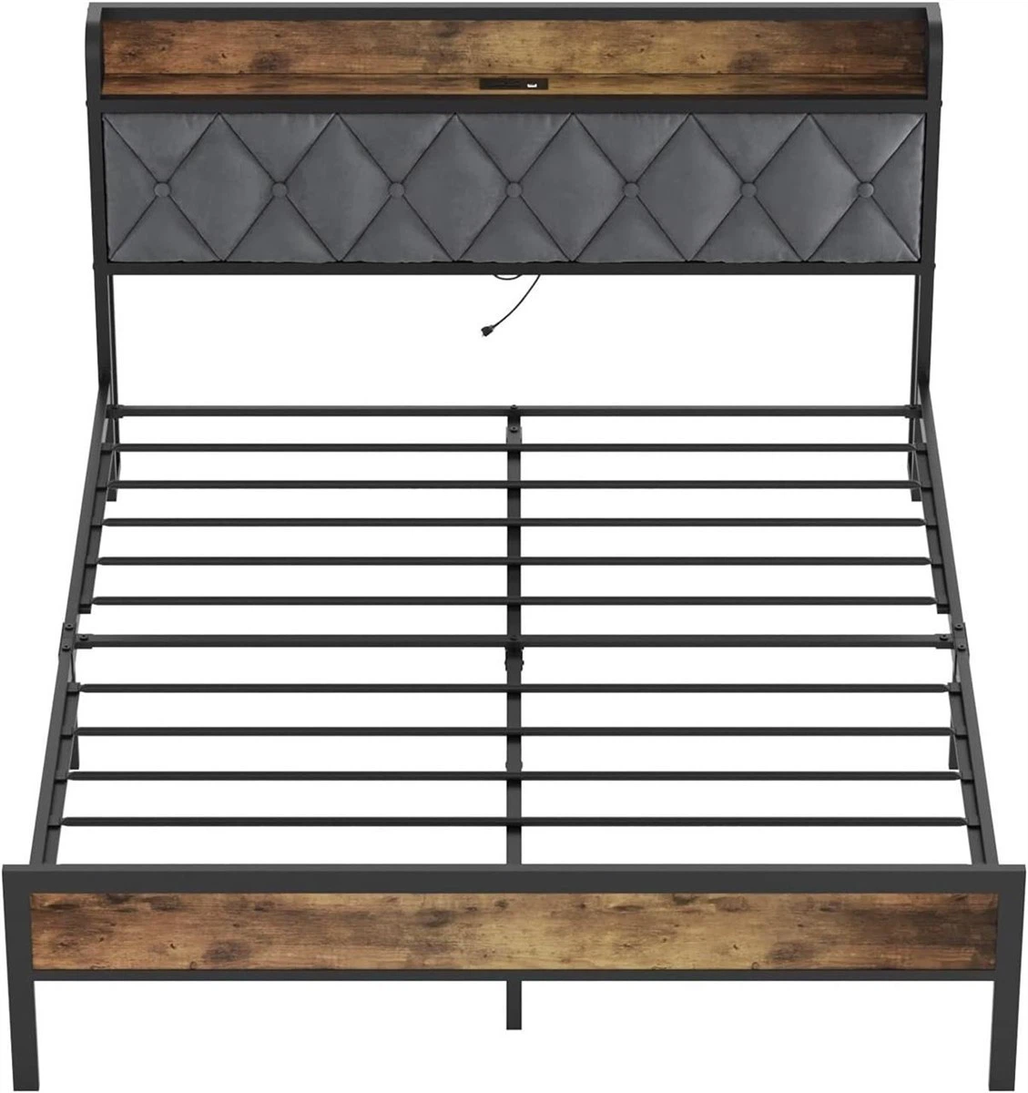 Queen Size Industrial Bed Frame