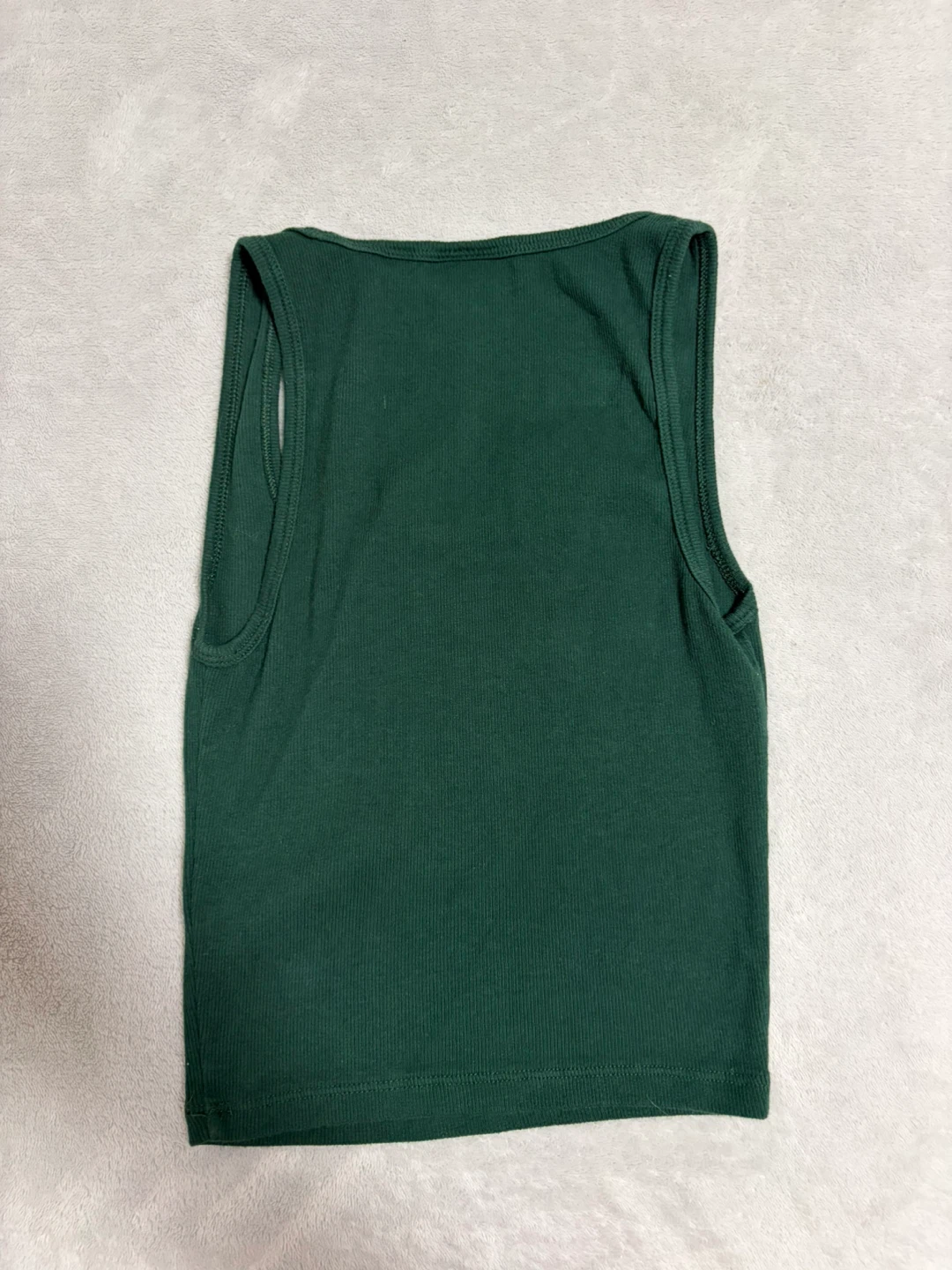 TNA Ribbed Tank Top - Deep Green - photo 2