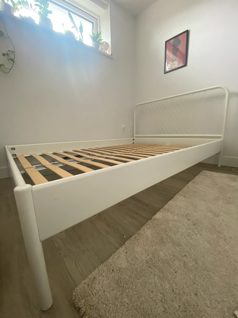 IKEA NESTTUN Full Bed Frame with LURÖY Slats