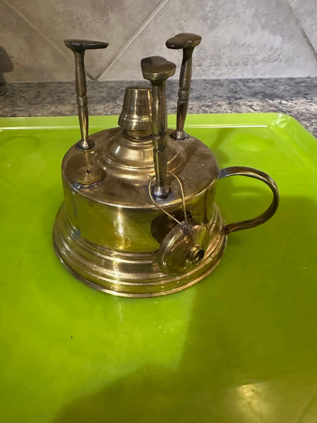 Vintage Brass Camping Stove - photo 2