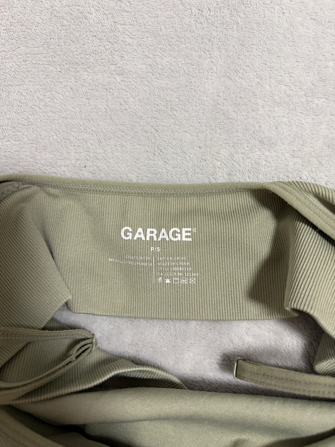 GARAGE Ribbed Crop Tank Top P/S - photo 3