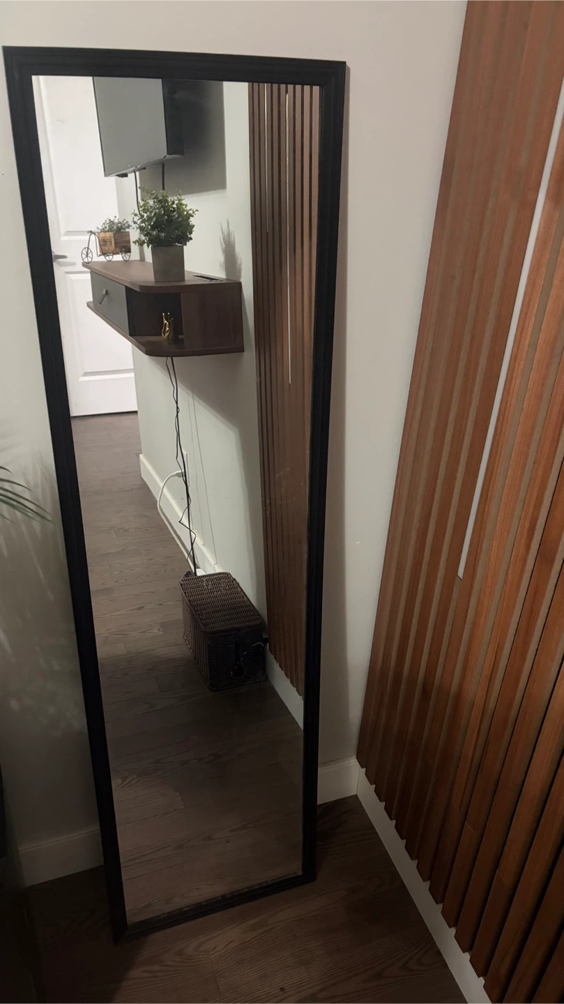 Full Length Black Framed Mirror