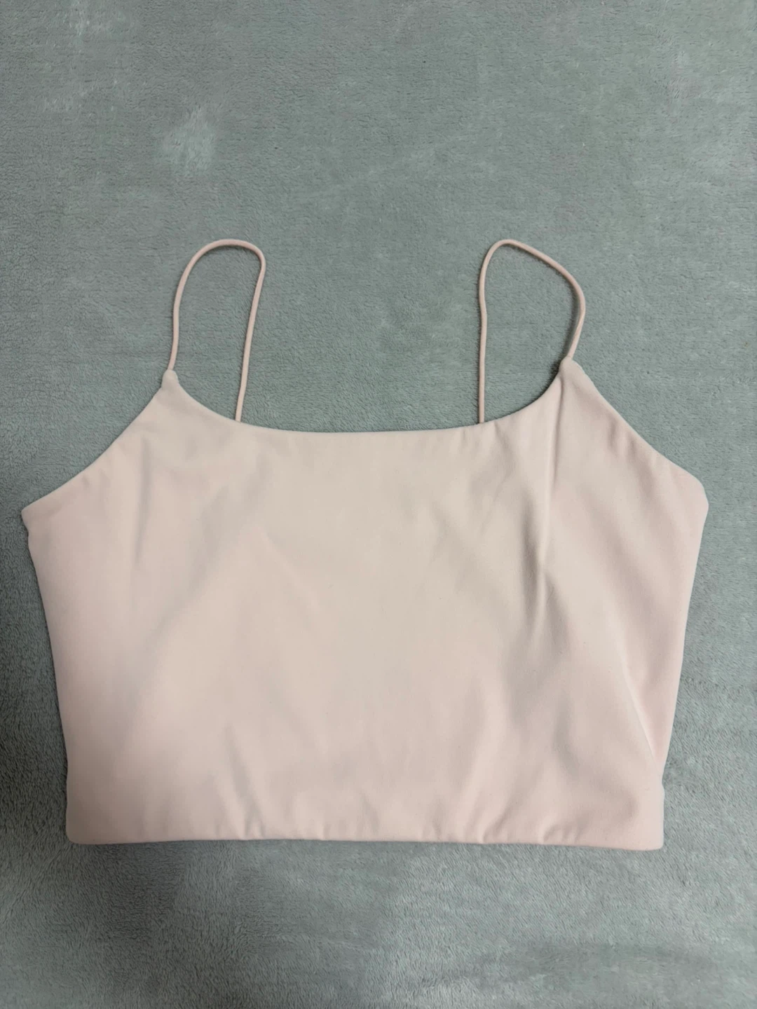 Garage Pink Spaghetti Strap Crop Top