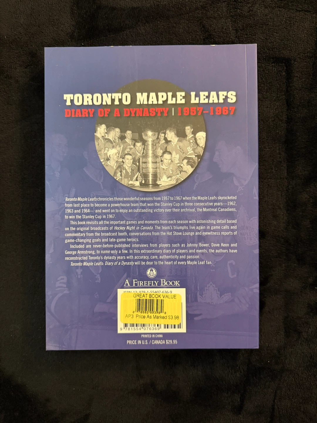 Toronto Maple Leafs Diary of a Dynasty 1957-1967 Book - photo 2