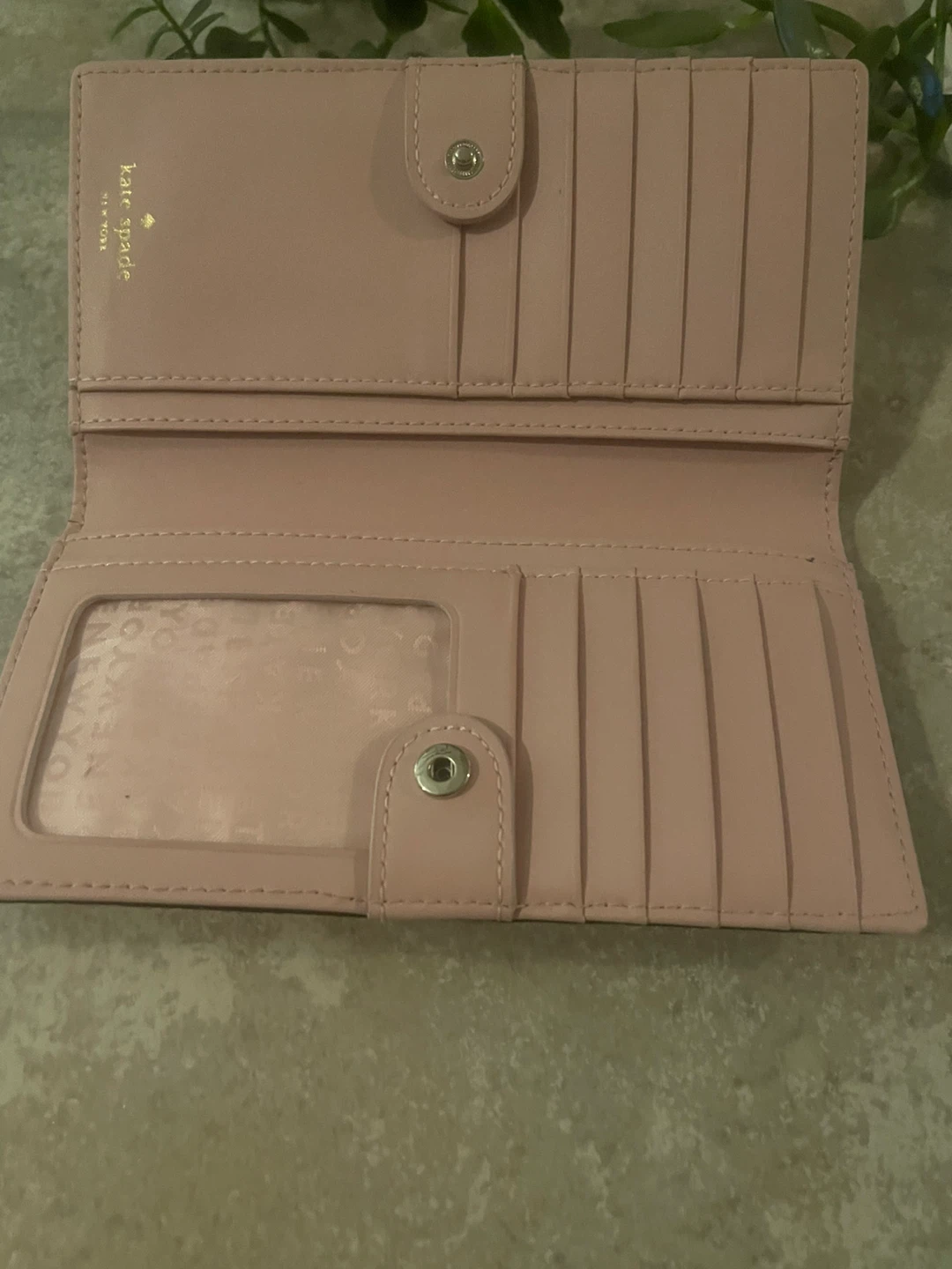 KATE SPADE Pink Leather Wallet with Bow Accent - photo 5