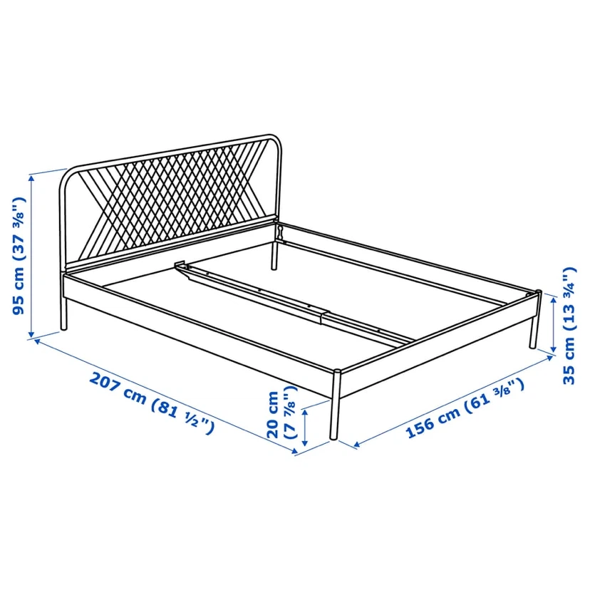IKEA NESTTUN Full Bed Frame with LURÖY Slats - photo 5