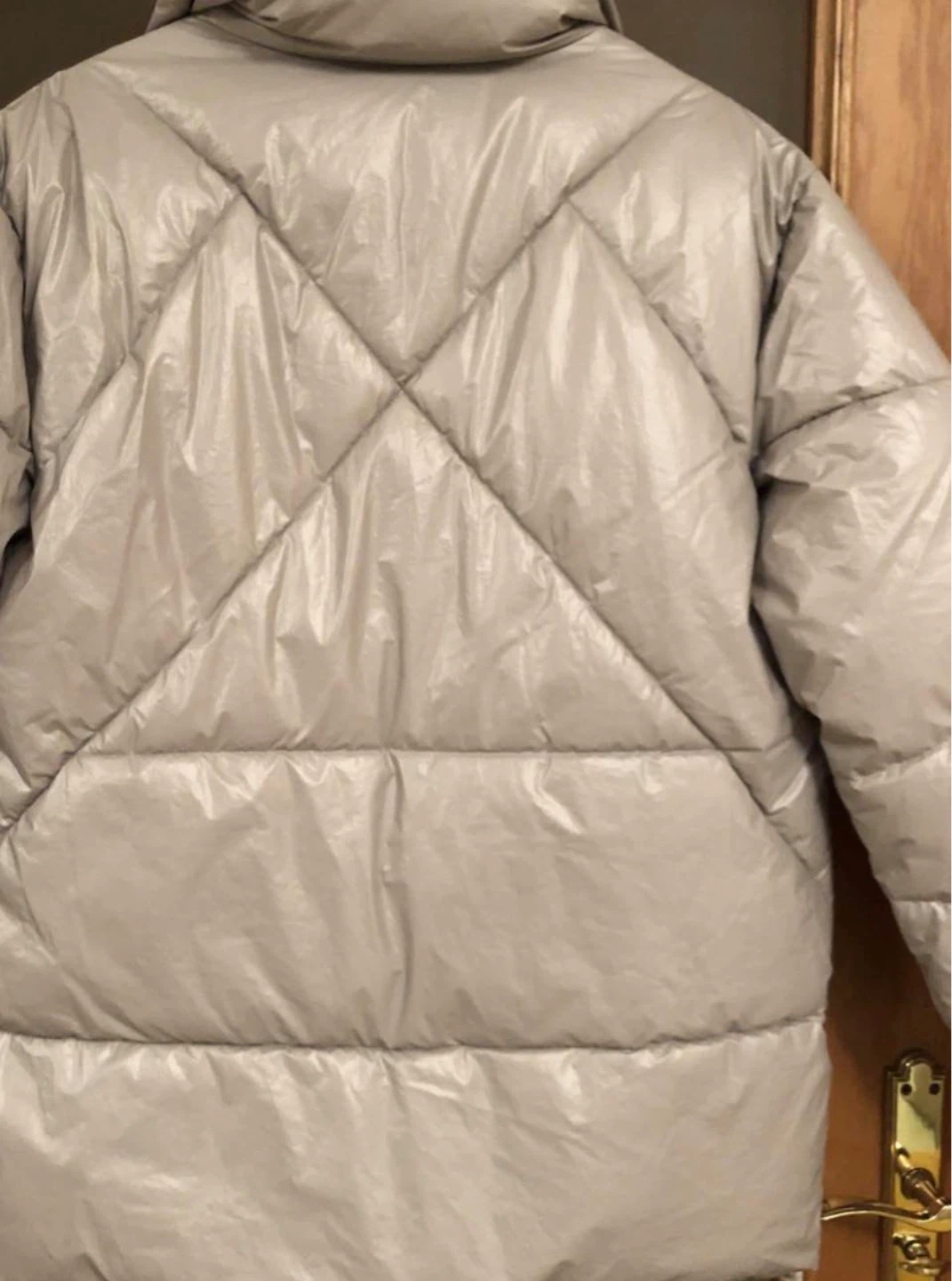 Massimo Dutti Puffer Jacket - Silver - Size S - photo 5