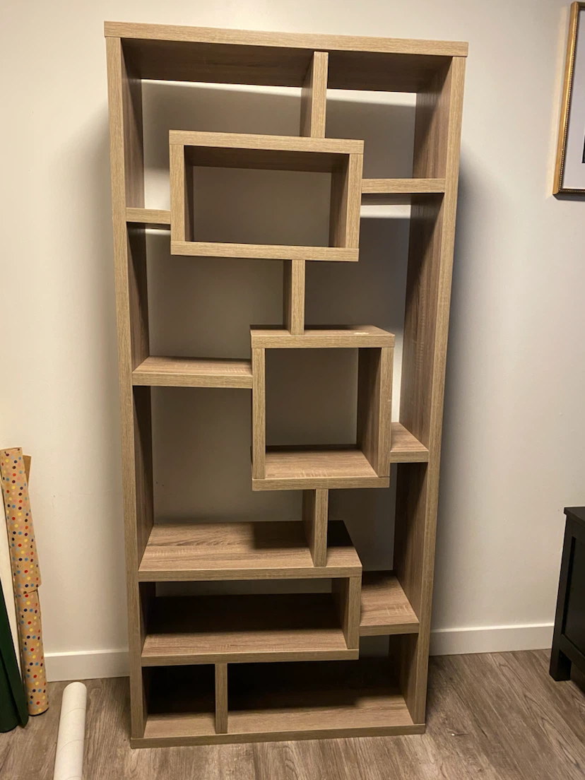 Modern Wood Bookshelf