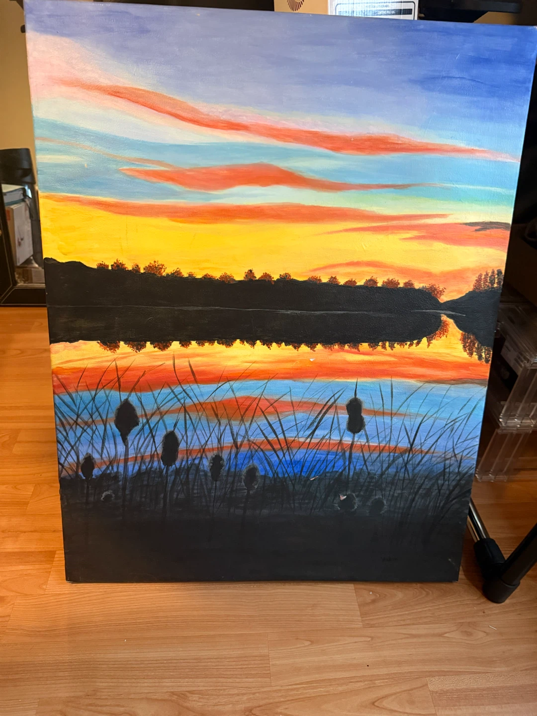Original Sunset Landscape Painting