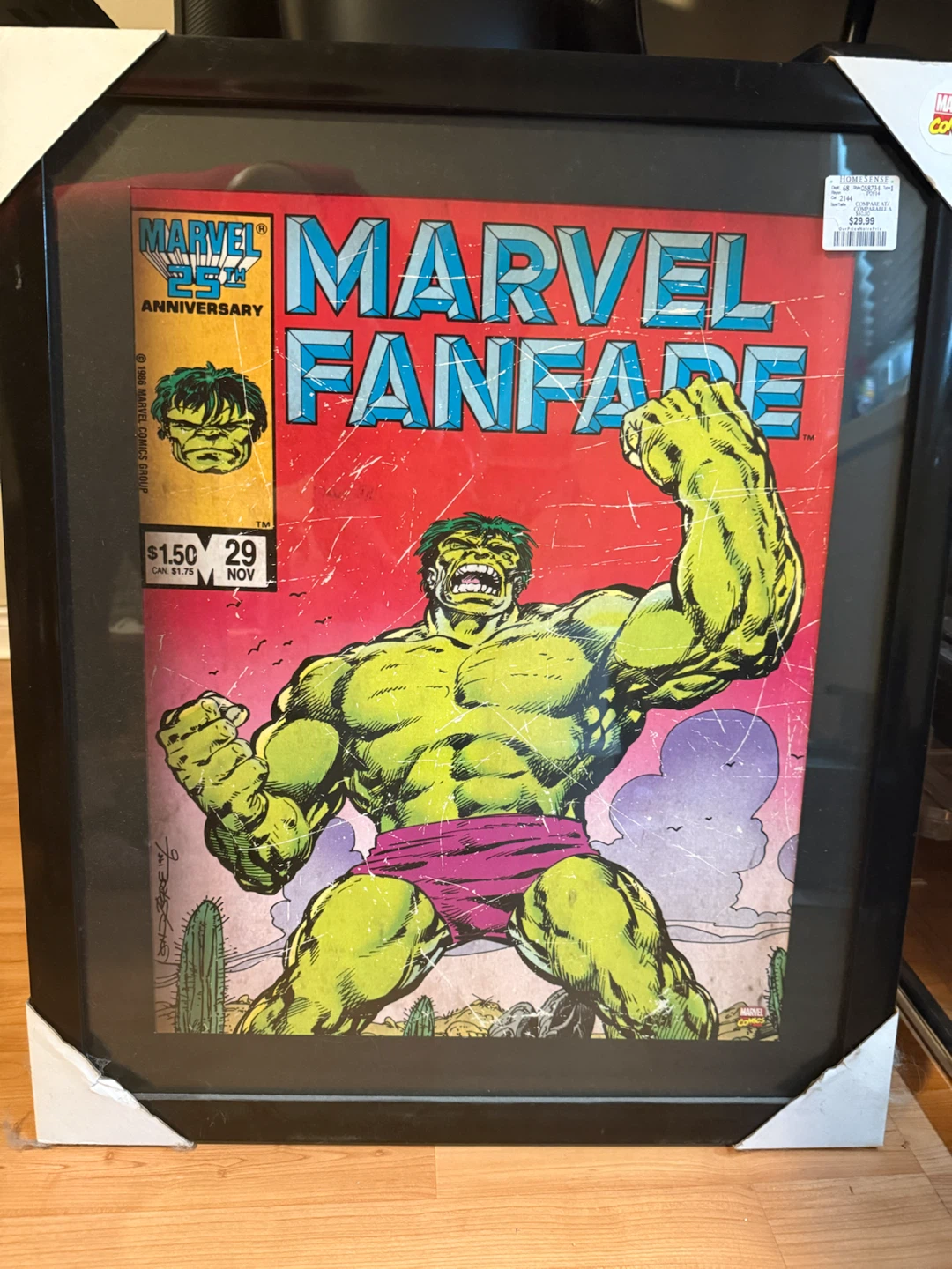 Marvel Fanfare #29 Framed Comic Cover