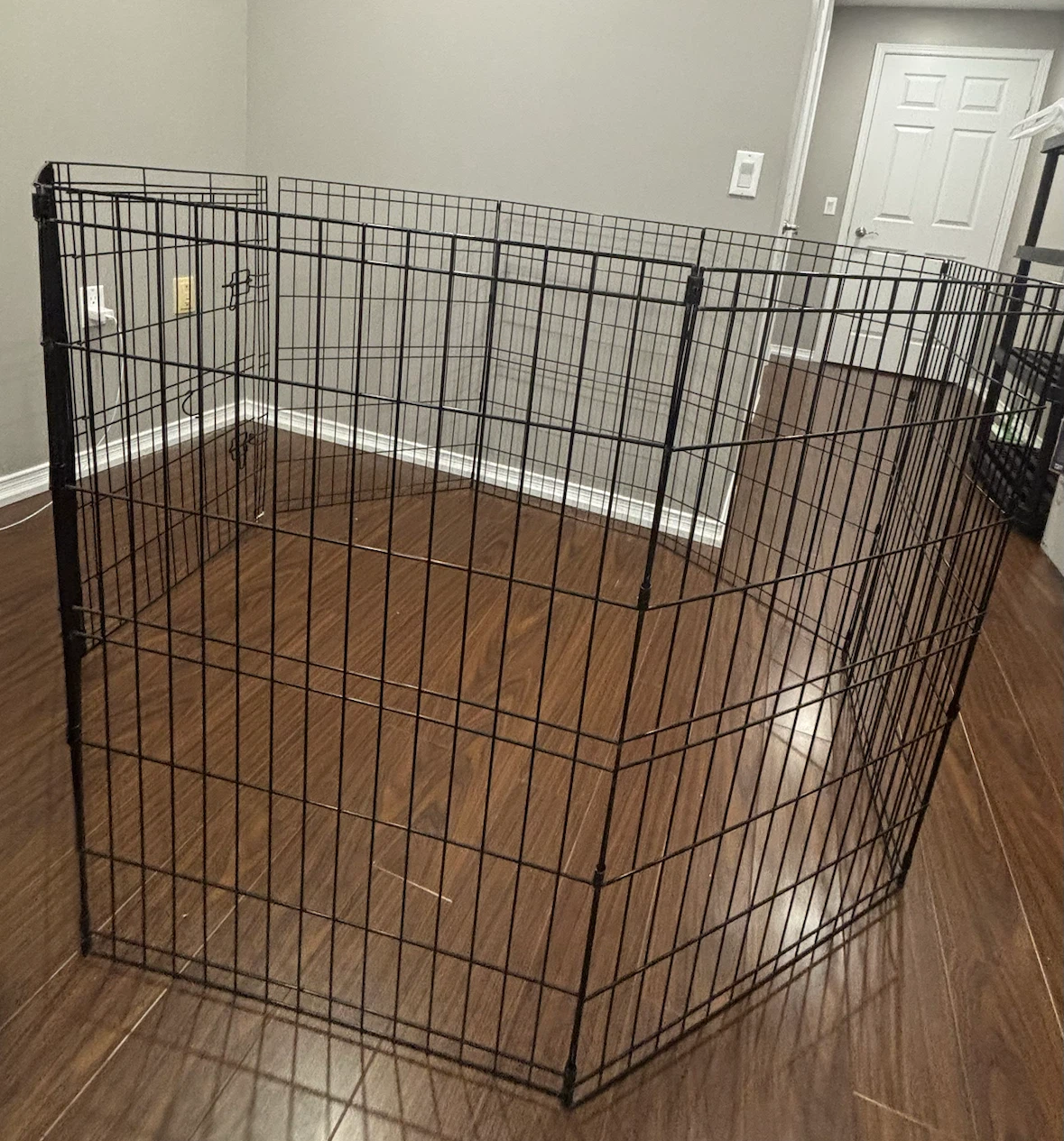 Black Metal Pet Playpen/Exercise Pen - photo 3