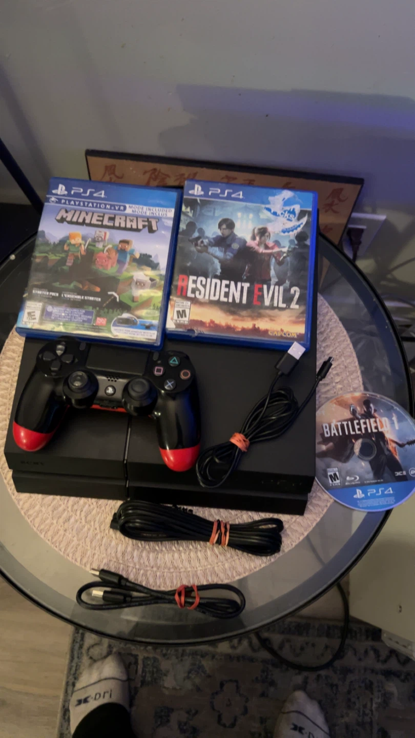 PlayStation 4 Console with Games and Controller - photo 4