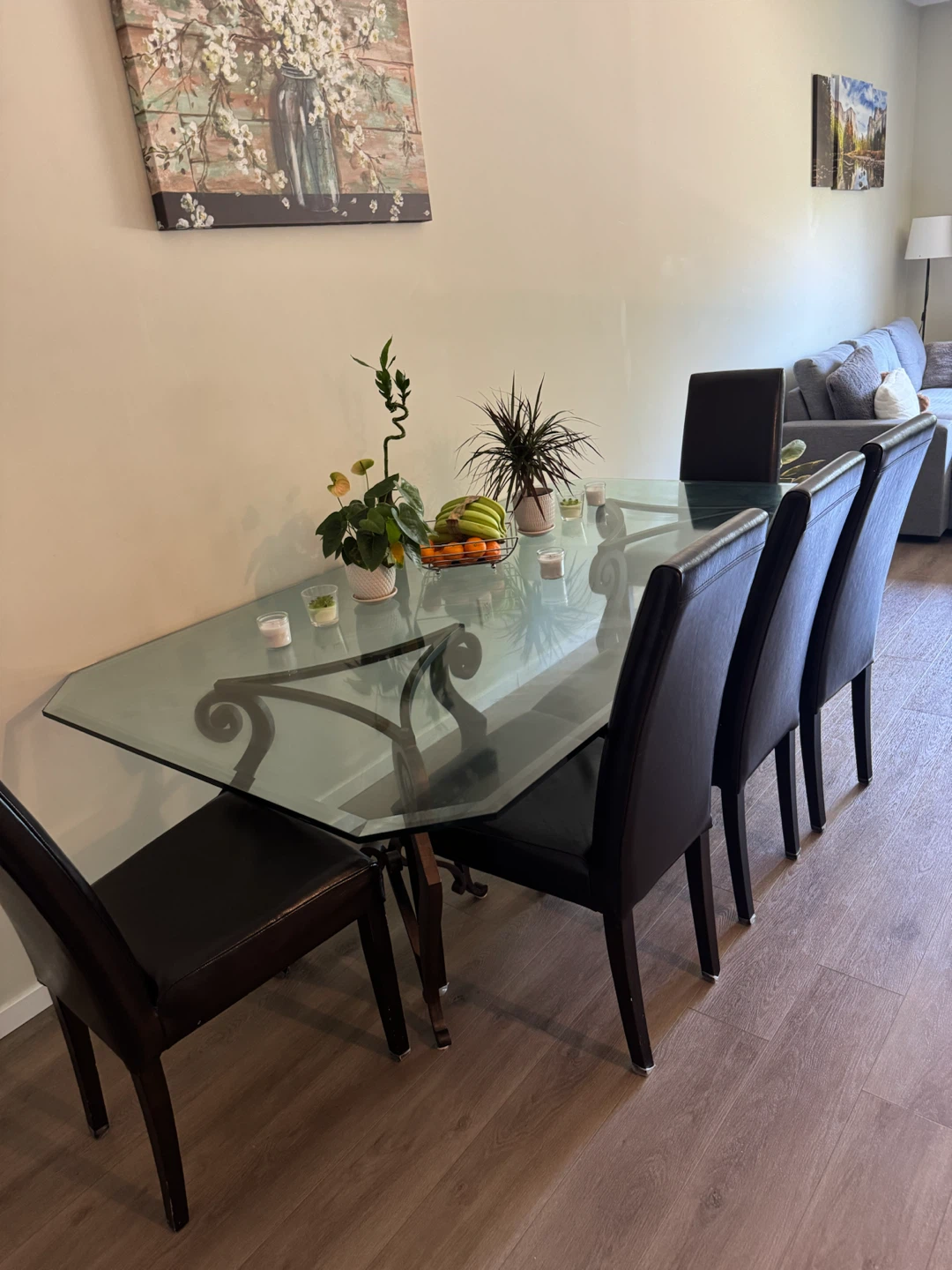 Dining table and chairs