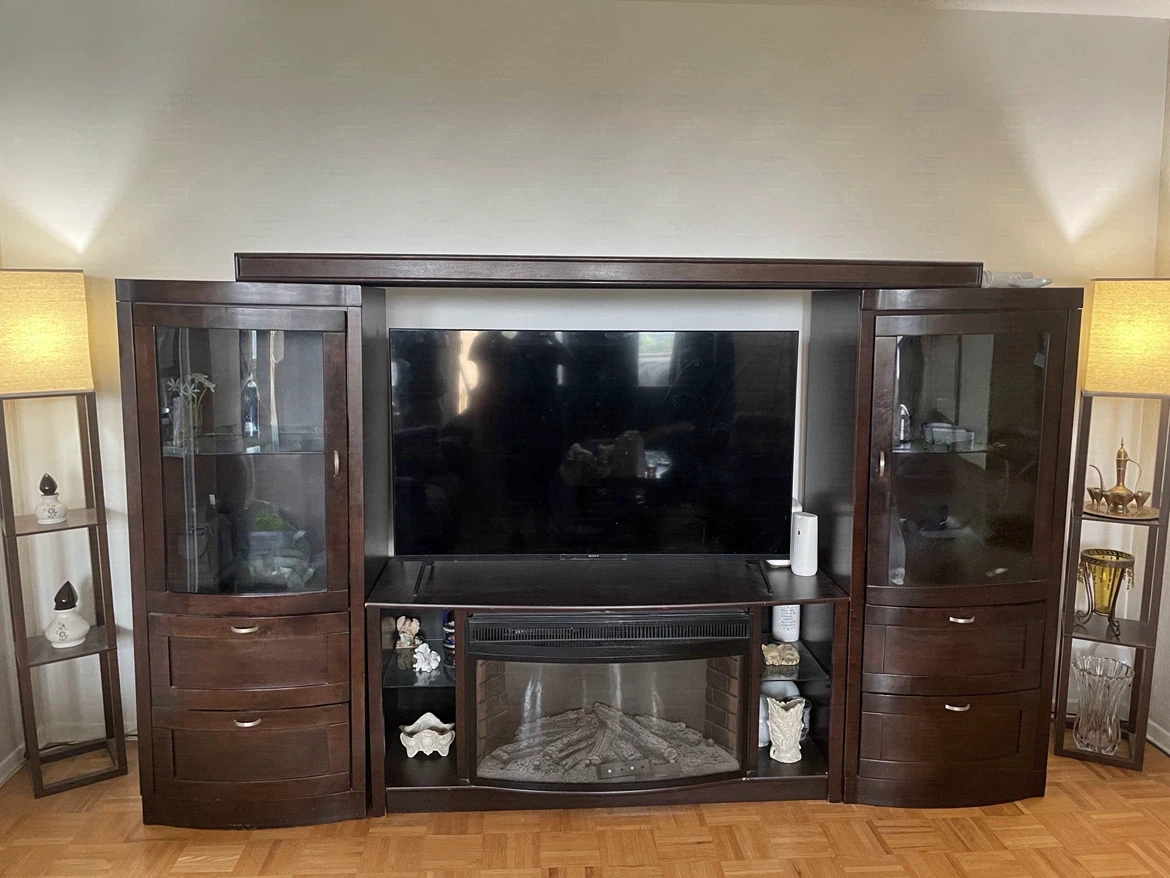 Electric Fireplace Entertainment Center