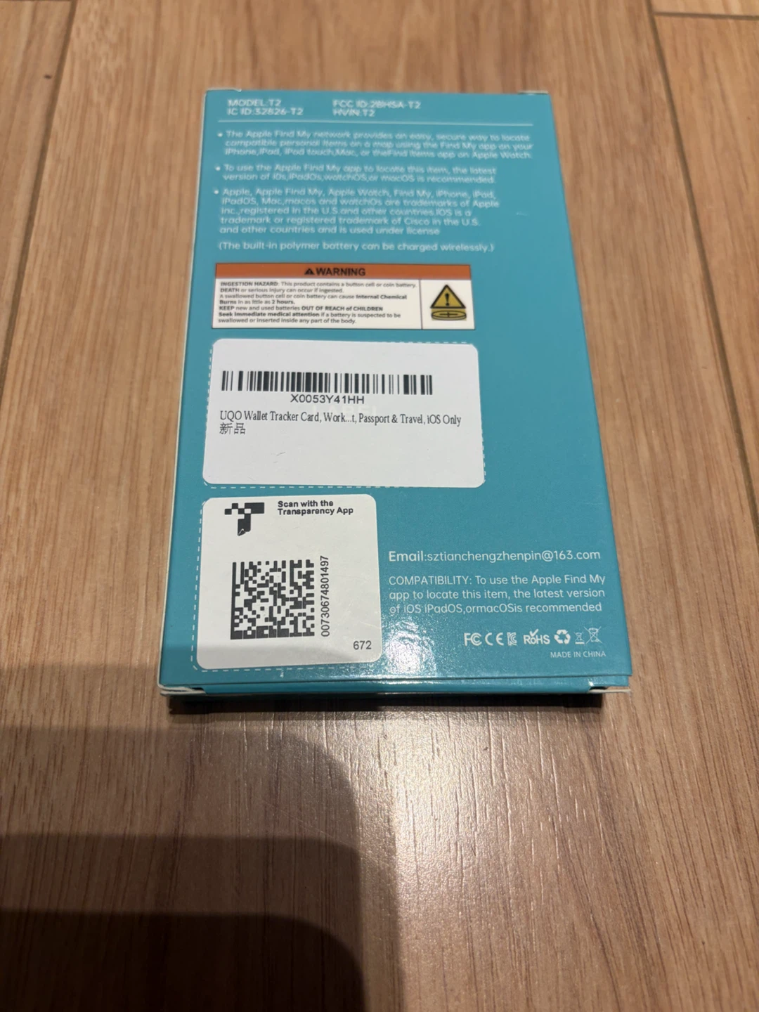 Wallet Tracker Smart Tag (Model T2) - Works with Apple Find My - photo 2